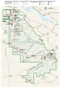 Some land outside the park boundary is privately owned. Please respect the owners’ rights and do not trespass.  To Fruita and 70 (exit 19)