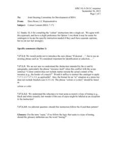 6JSC/ALA/26/LC response September 26, 2013 Page 1 of 1 To:  Joint Steering Committee for Development of RDA