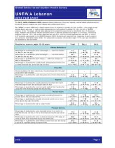 Microsoft Word - UNRWA_Lebanon_2010_GSHS_FS.doc