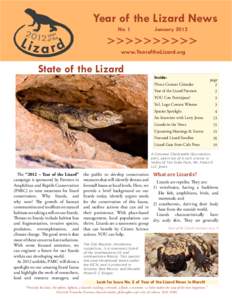 Year of the Lizard News January 2012 V V V