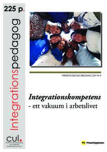 Integrationspedagog  225 p. YRKESHÖGSKOLEUTBILDNING 225 YH-P