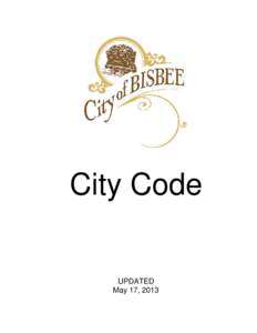 Microsoft Word[removed]City Code Updated May 2013