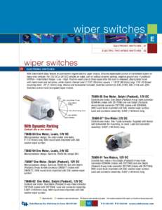 wiper switches  E1 ELECTRONIC SWITCHES