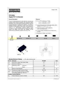 AugustFDV303N Digital FET, N-Channel General Description