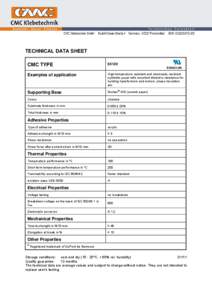 TECHNICAL DATA SHEET CMC TYPE[removed]Examples of application