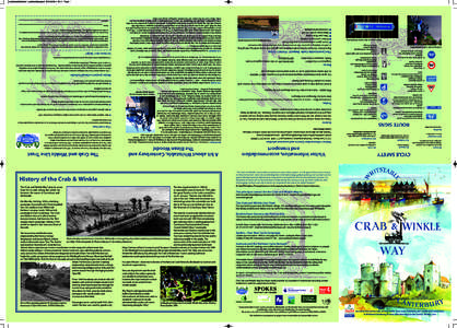 This leaflet has been printed on paper from a renewable and sustainable source Designed by Nick Evans Communications, Whitstable, for the Kentish Stour Countryside Partnership with contributions from the Crab and Winkle 