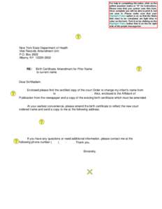 For help in completing this letter, click on the yellow question marks or 