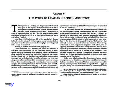 CHAPTER V  THE WORK OF CHARLES BULFINCH, ARCHITECT T