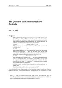 150 M.R.L.L. Kelly  APR[removed]The Queen of the Commonwealth of Australia