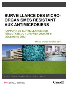 Antimicrobial Resistant Organisms (ARO) Surveillance  SURVEILLANCE DES MICROORGANISMES RÉSISTANT AUX ANTIMICROBIENS RAPPORT DE SURVEILLANCE SUR RÉSULTATS DU 1 JANVIER 2009 AU 31