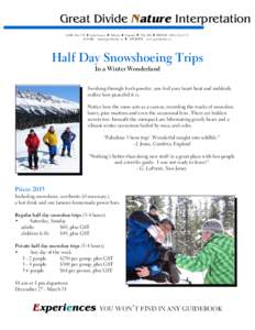 Snowshoe / Lake Louise / Footwear / Hiking equipment / Snow