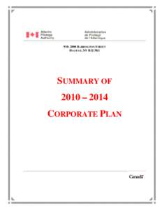 Microsoft Word - Summary - Corporate Plan 2010 _English_