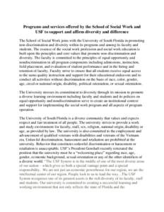 Florida / Association of Public and Land-Grant Universities / Multicultural education / E-Rate / University of San Francisco / University of South Florida St. Petersburg / Education / University of South Florida / Hillsborough County /  Florida