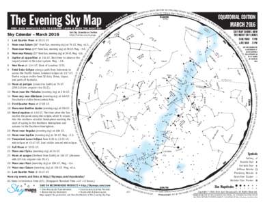 SKY MAP SHOWS HOW THE NIGHT SKY LOOKS EARLY MAR 9 PM LATE MAR 8 PM  e