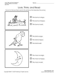 Look, Think, and Read Worksheet 3