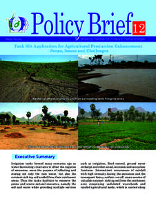 12 Translating Practices into Policy and Practice Changes Water Series  Tank Silt Application for Agricultural Production Enhancement