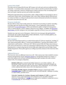 Geography of Missouri / Law enforcement / Phelps County /  Missouri / Rolla /  Missouri / Missouri University of Science and Technology / Campus police / Emergency management / Cyberbullying / 9-1-1