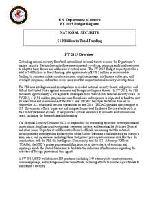 Intelligence analysis / Central Intelligence Agency / McLean /  Virginia / Counterintelligence / Federal Bureau of Investigation / Counter-terrorism / Bureau of Diplomatic Security / Counter-intelligence and counter-terrorism organizations / Espionage / National security / Security