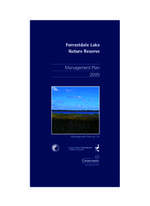 Forrestdale Lake Nature Reserve Management Plan 2005