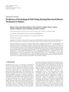Hindawi Publishing Corporation Journal of Obesity Volume 2011, Article ID, 8 pages doi:Research Article