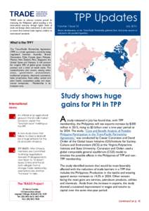 TRADE seeks to advance inclusive growth by improving the Philippines’ global standing in the international economy through higher levels of trade and foreign direct investment. It also works to ensure that national tra