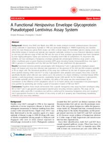 Khetawat and Broder Virology Journal 2010, 7:312 http://www.virologyj.com/content[removed]RESEARCH  Open Access