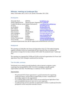 Microsoft Word - Minutes Landscape Day meeting 4 December 2012.docx