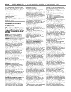 Notice of Negotiated Rulemaking for Programs Authorized Under Title IV of the Higher Education Act of 1965, as Amended; 34 CFR Chapter VI; Notice of establishment of negotiated rulemaking committees [OPE] (PDF)