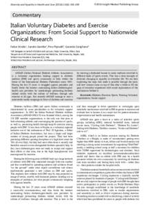 Diversity and Equality in Health and Care):   2016 Insight Medical Publishing Group Commentary Research Article