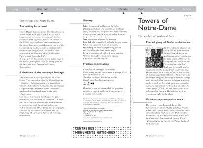 French people / France / The Hunchback of Notre-Dame / Eugène Viollet-le-Duc / Quasimodo / Notre Dame / Notre-Dame de Paris / Centre des monuments nationaux / 4th arrondissement of Paris / French architecture / Notre Dame de Paris / Victor Hugo