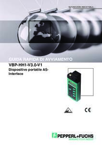 AUTOMAZIONE INDUSTRIALE  GUIDA RAPIDA DI AVVIAMENTO VBP-HH1-V3.0-V1 Dispositivo portatile ASInterface