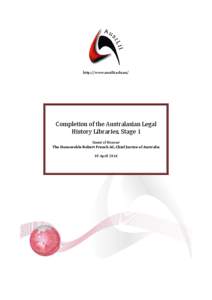 Free Access to Law Movement / Law of Australia / Case citation / Law report / Australian constitutional law / Law / Legal research / Australasian Legal Information Institute