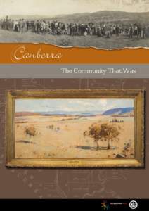 CCanberra  The Community That Was Canberra The Community That Was