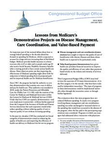 Lessons from Medicare’s Demonstration Projects on Disease Management, Care Coordination, and Value-Based Payment