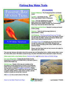 Fishing Bay Water Trails  Fishing Bay Water trail