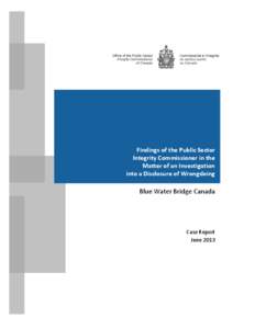 Applied ethics / Christiane Ouimet / Business / Law / Public Servants Disclosure Protection Act / Public Sector Integrity Commissioner / Whistleblower