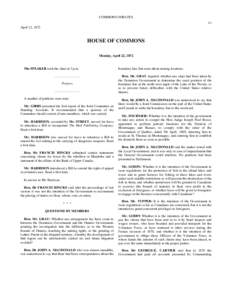 House of Commons Debates - 1st Parliament, 5th Session[removed]