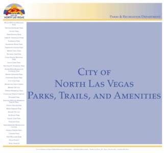 Parks & Recreation Department Willie McCool Regional Park Nature Discovery Park Aviary Park Deer Springs Park