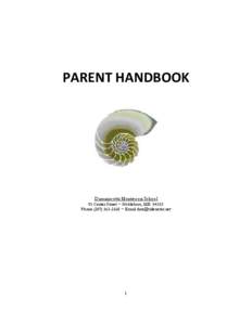 Microsoft Word - Parent Handbook 1112.doc