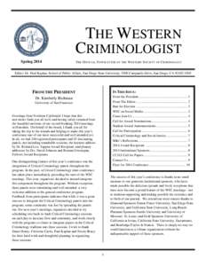 Microsoft Word - Western Criminologist Spring 2014.docx