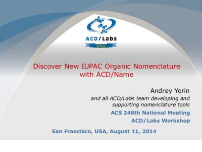 Discover New IUPAC Organic Nomenclature