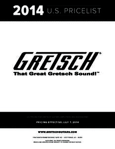 2014 Gretsch BW Consumer Pricelist.indd