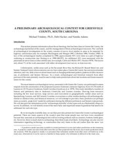 Native American history / Paleo-Indians / Recent single origin hypothesis / David G. Anderson / J&J Hunt Submerged Archaeological Site / Americas / History of North America / Archaic period in the Americas