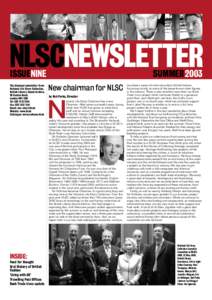 NLSCNEWSLETTER ISSUENINE The biannual newsletter from National Life Story Collection, British Library Sound Archive,