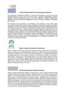 Botany / Herbals / Plant taxonomy / Botanic Gardens Conservation International / Convention on Biological Diversity / Global Strategy for Plant Conservation / Biodiversity / Chicago Botanic Garden / Royal Botanic Garden Edinburgh / Biology / Environment / Botanical gardens