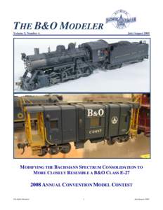 THE B&O MODELER Volume 5, Number 4 July/August[removed]MODIFYING THE BACHMANN SPECTRUM CONSOLIDATION TO