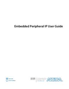 Embedded Peripheral IP User Guide  Subscribe Send Feedback  UG-01085
