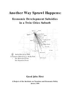 Another Way Sprawl Happens: Economic Development Subsidies in a Twin Cities Suburb (Anoka)