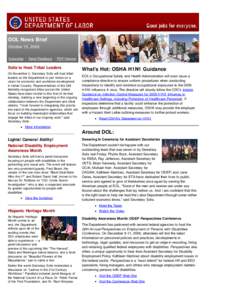 U.S. Department of Labor - Newsletter