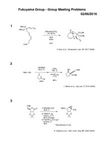 Fukuyama Group - Group Meeting ProblemsMeO2C